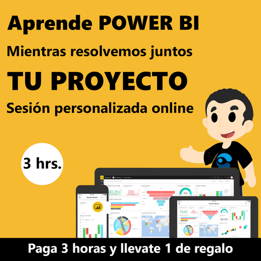 Kit PBI | sesión personalizada 3 horas